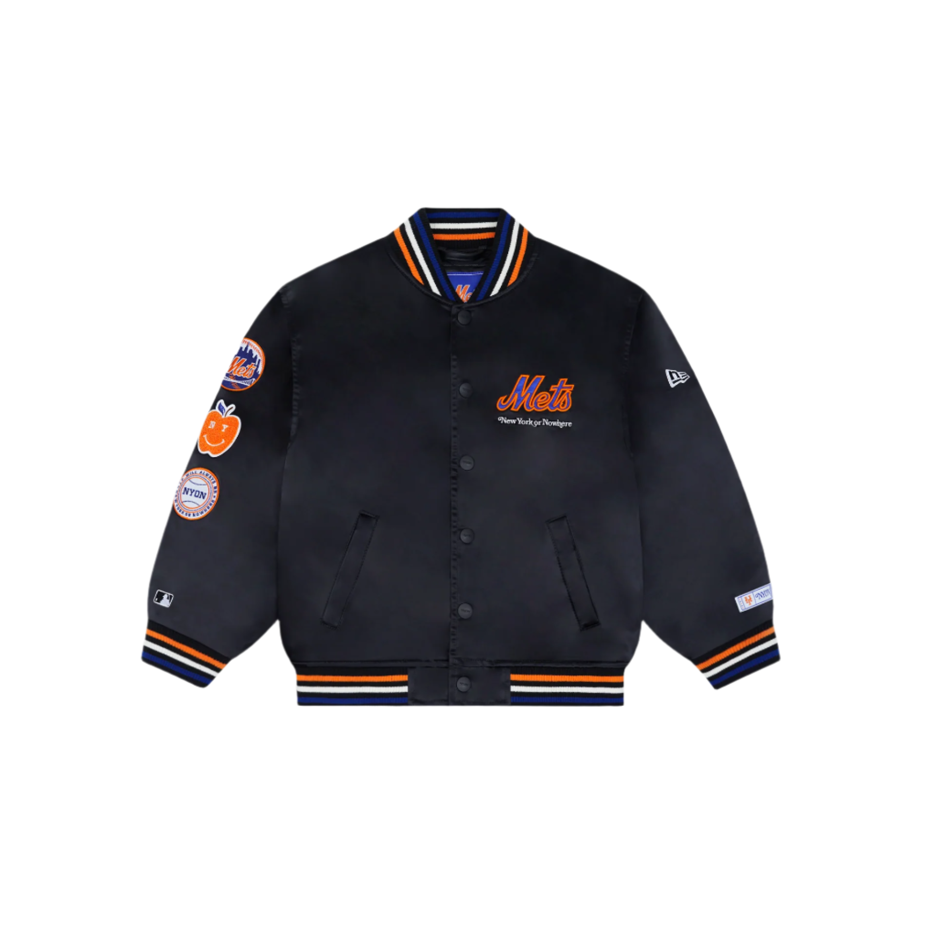 New York or Nowhere x New York Mets Youth Black Jacket